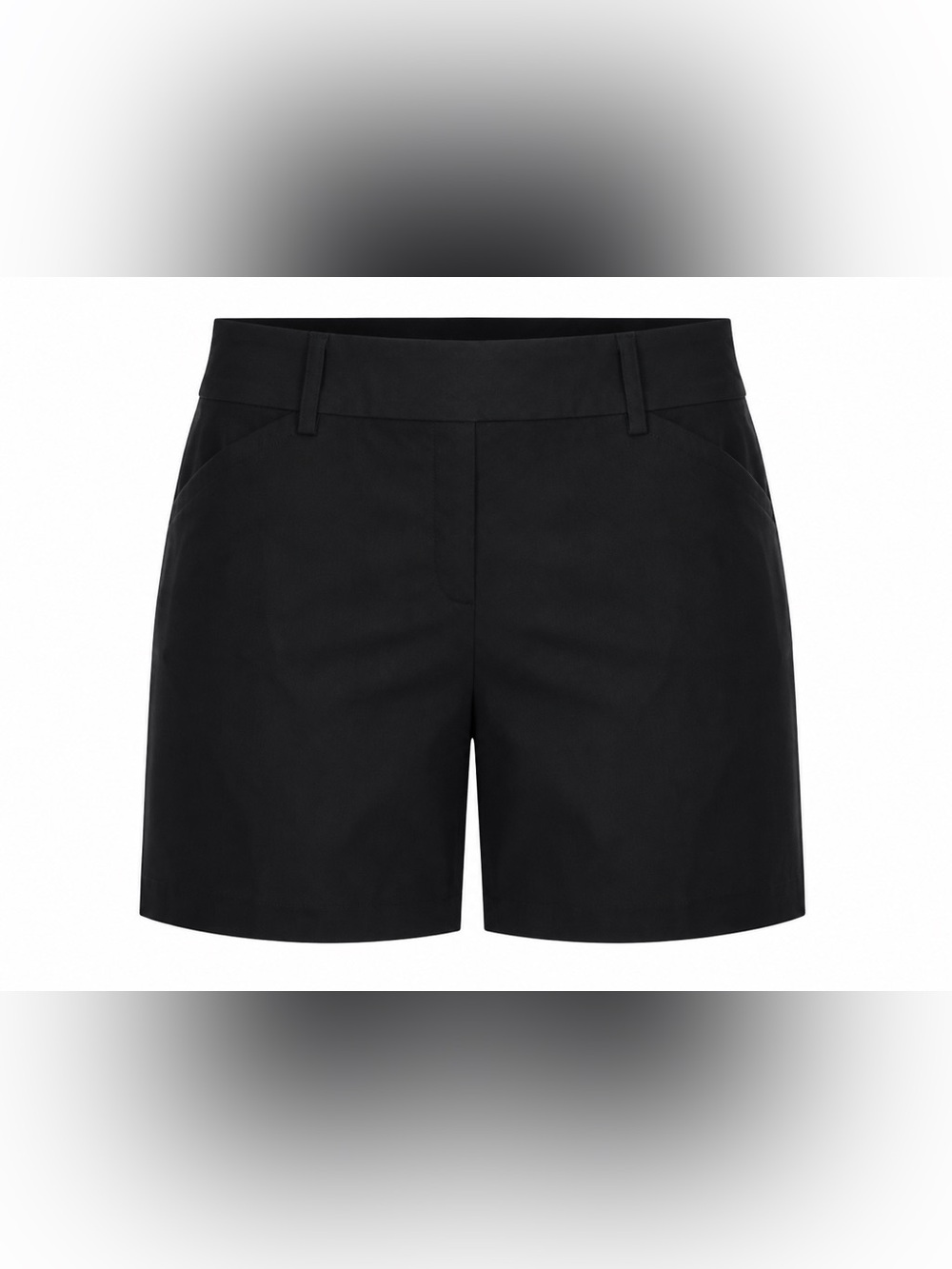Hilary Radley Black Women's Tailored Bermuda Shorts